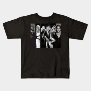 Helene Fischer vertical collage Black and White Kids T-Shirt
